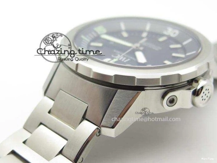 MIROTIME 0101 UrbanStyle Aquatimer Automatic IW329002 V6F 1:1 Best Edition Black Dial On SS Bracelet MIYOTA 7317